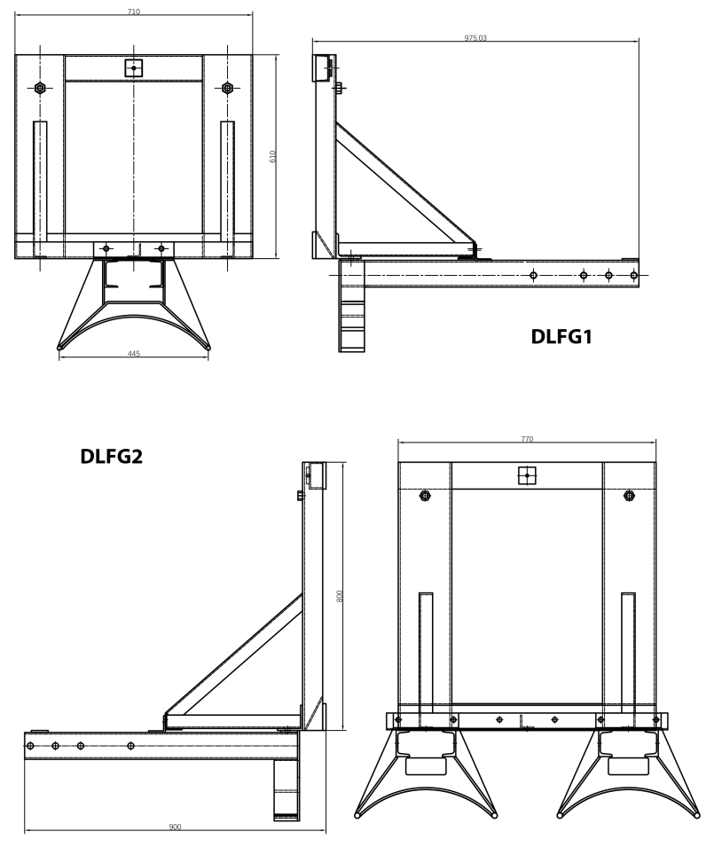 dlft1 & 2 dimensions
